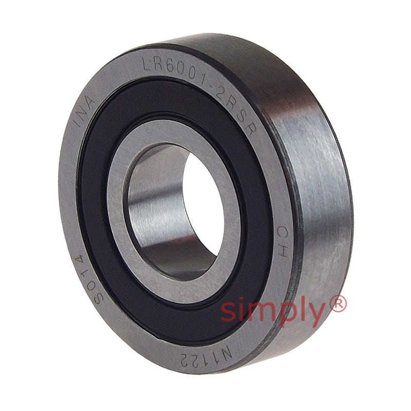 INA LR60012RSR Rubber Sealed Track Roller with Crowned Outer Race 12x30x8mm