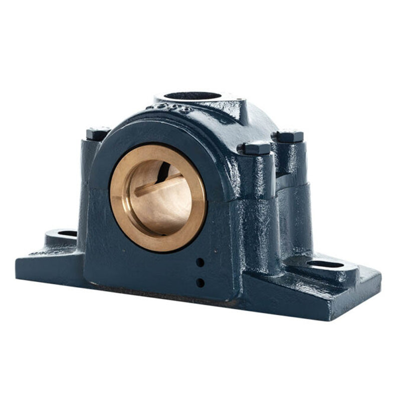 Major Brand LR104E Imperial Split Cast Iron Two Bolt Pillow / Plummer Block Housing with 6-1/2 inch Bore Gunmetal Bush Insert - Allow 3-4 Weeks