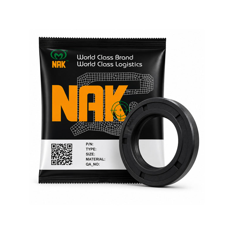 NAK 6x14x6mm Nitrile Rubber Single Lip Rotary Shaft Oil Seal with Stainless Spring SC