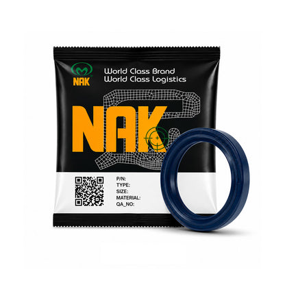 NAK 35x62x10mm Blue Nitrile Rubber Double Lip Rotary Shaft Oil Seal with Garter Spring TC - Allow 7-10 Days