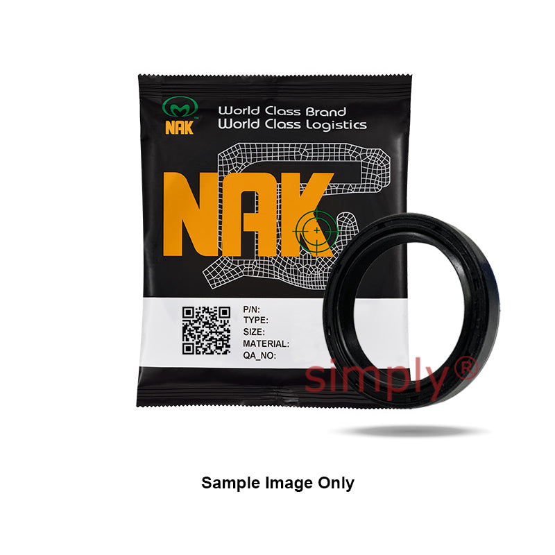 NAK 22x32x7mm Nitrile Rubber Double Lip Rotary Shaft Oil Seal with Garter Spring TC