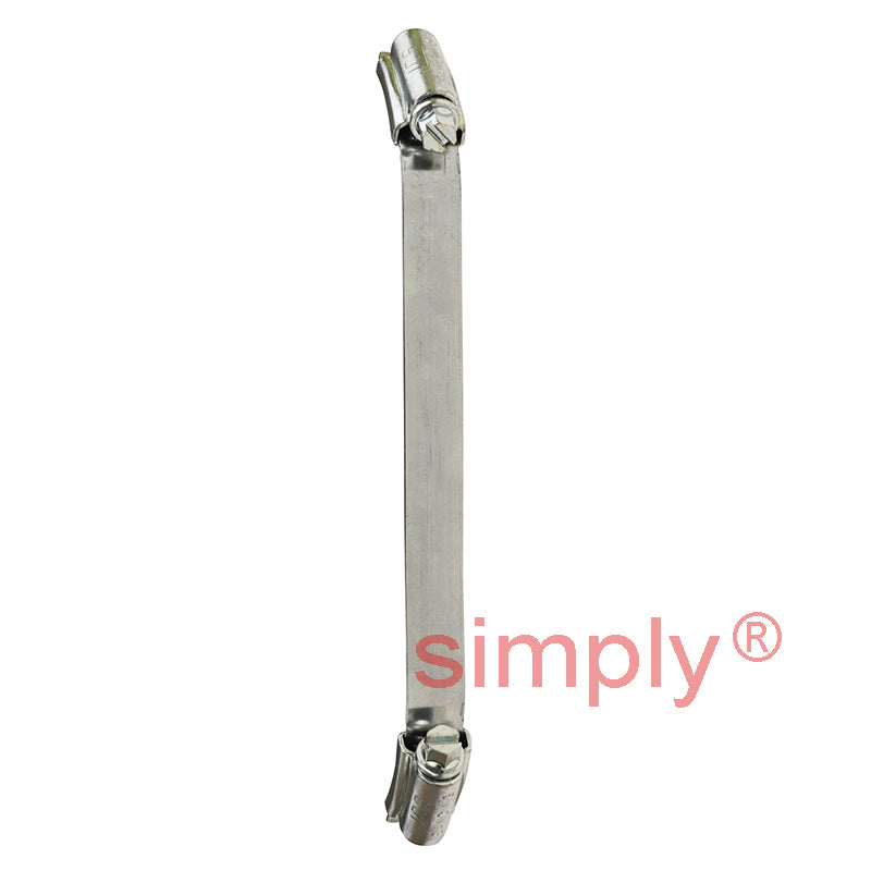 Pack of 10 - JCS NCZ150 Zinc Plated Steel Banding 150mm Connectors for use with 12mm Banding 