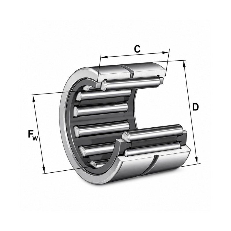 INA NKS22 Machined Needle Roller Bearing 22x35x20mm - Allow 1-2 Days - Contact Us For Faster Delivery