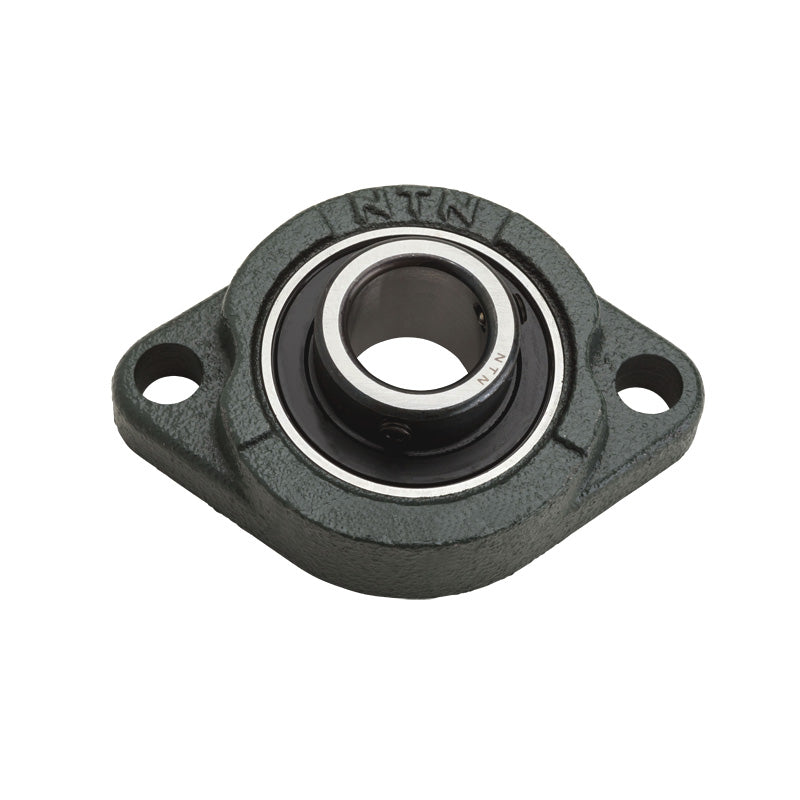 NTN M-ASFB205D1 Metric Two Bolt Oval Cast Iron Flange Housing with 25mm Bore Insert - Allow 2-3 Days