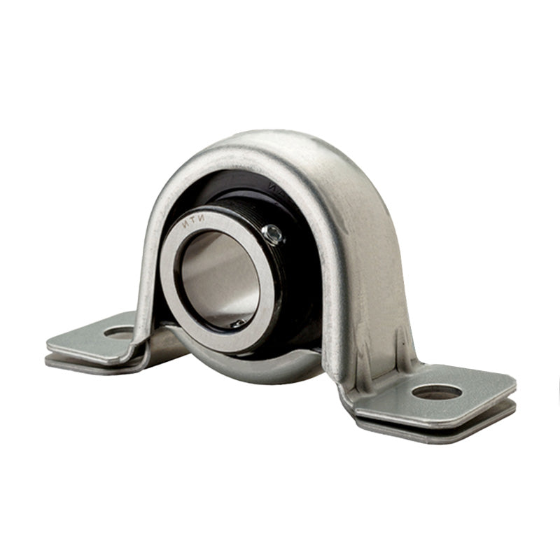 NTN M-ASPP201 Metric Pressed Steel Two Bolt Plummer Block Housing with 12mm Insert - Allow 2-3 Days