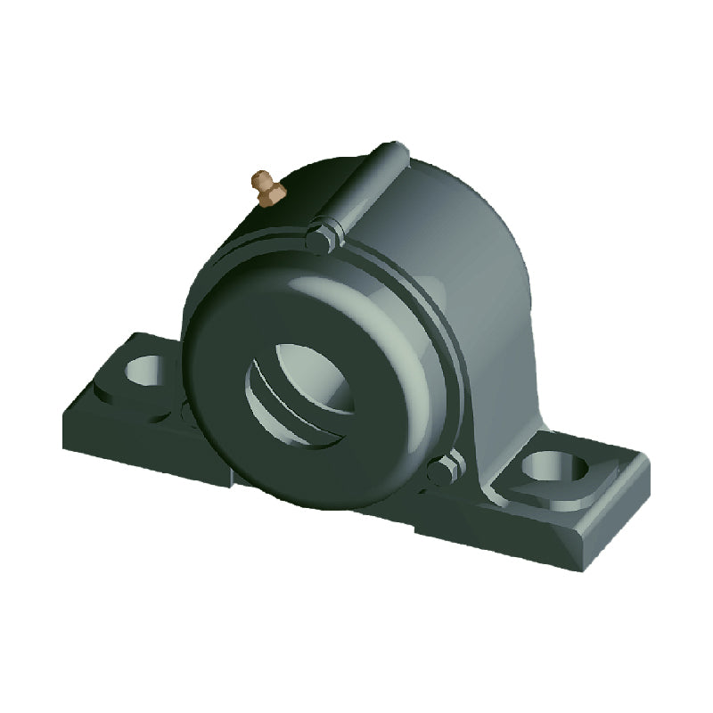 NTN C-UCP315-215D1 Imperial Cast Iron Two Bolt Pillow / Plummer Block Housing with 2-15/16 inch Bore Insert with Cast Iron Cover - Open Version - Allow 2-3 Days