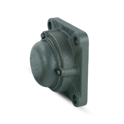 NTN CM-UKFX11SD1/HS2311 Imperial Four Bolt Square Cast Iron Housing with Cast Iron Cover - Closed Version - Insert and Adaptor Sleeve Fits 1-7/8 inch Shaft - Allow 2-3 Days