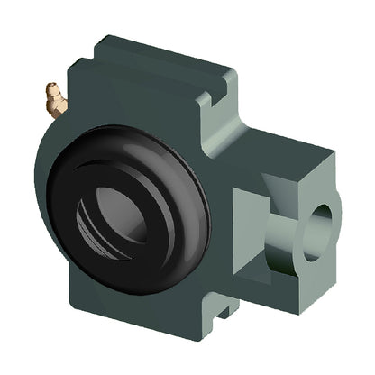 NTN SM-UKT213SD1/HS2313X Imperial Cast Iron Take Up Unit with Steel Plate Cover - Closed Version - Insert and Adaptor Sleeve Fits 2-3/8 inch Shaft - Allow 2-3 Days