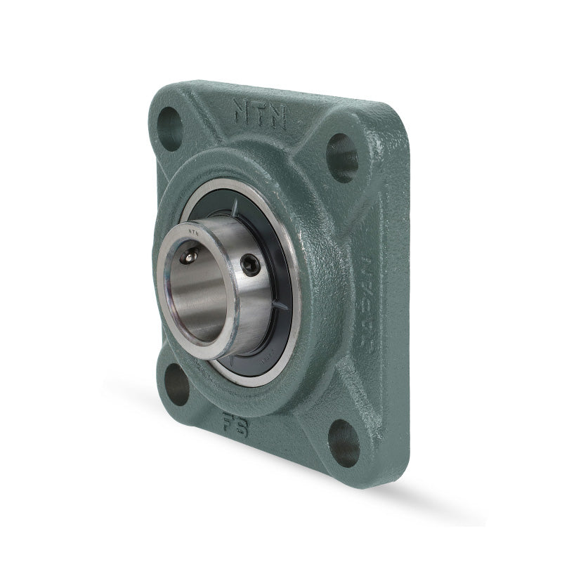 NTN UCF203-011D1 Imperial Four Bolt Square Cast Iron Flange Housing with 11/16 inch Bore Insert - Allow 2-3 Days