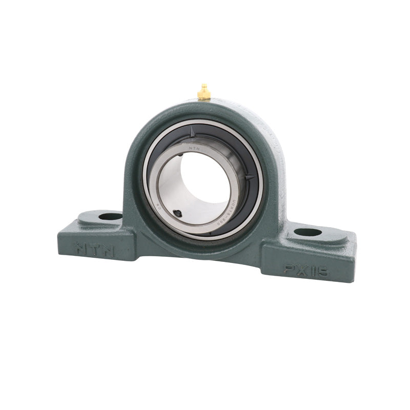NTN UCPX17-305D1 Imperial Cast Iron Two Bolt Pillow / Plummer Block Housing with 3-5/16 inch Bore Insert - Allow 2-3 Days