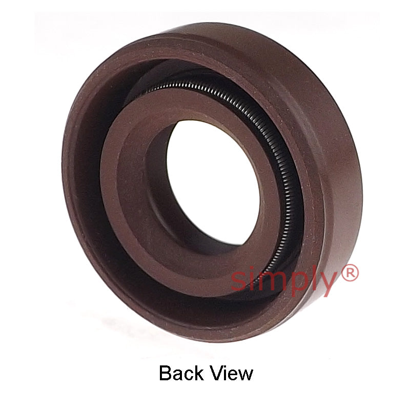 0.37x0.87x0.25 inch FKM Rubber Imperial Double Lip Rotary Shaft Oil Seal with Garter Spring