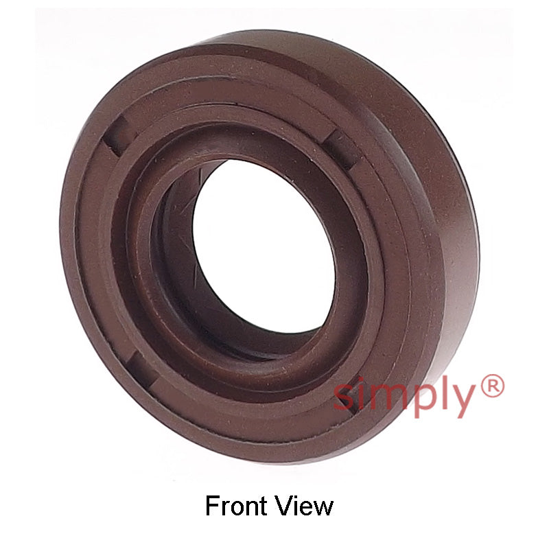 16x32x7mm TC / R23 Double Lip FKM Rubber Metric Rotary Shaft Oil Seal with Garter Spring