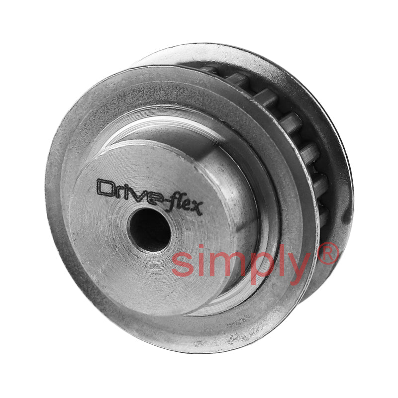 P13-XL-037F - 1/5 inch Pitch 13 Tooth Flanged Pilot Bore Aluminium Timing Pulley for 3/8 inch Wide Belt