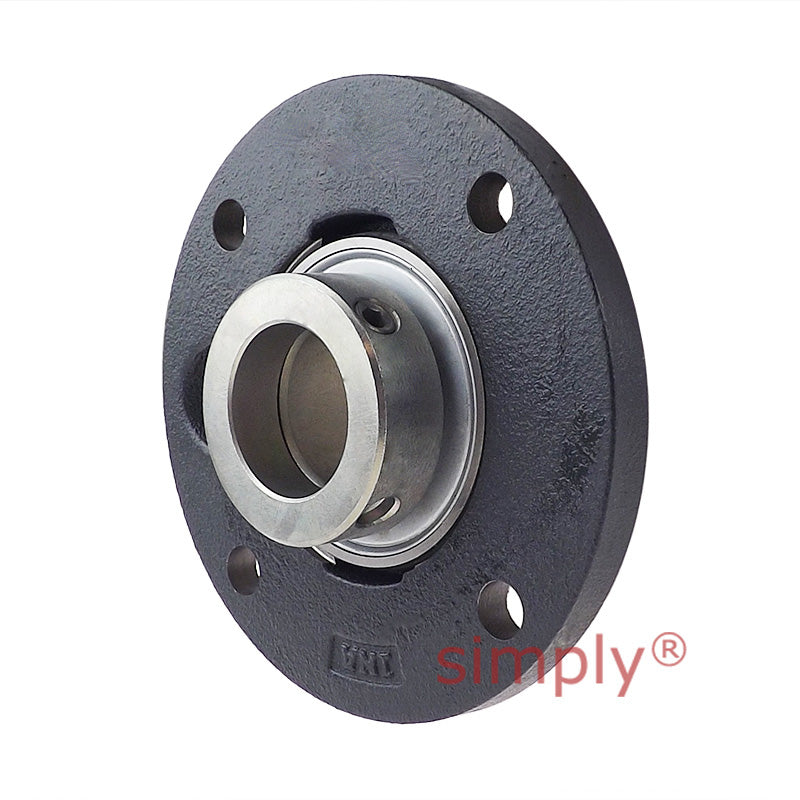INA PME50XLN Four Bolt Cast Iron Round Housing with Eccentric Collar Insert 50mm Bore