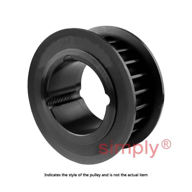 PC8M-36S-12 - 8mm Pitch 36 Tooth Polychain and Synchrochain Steel Taper Bore Timing Belt Pulley for 12mm Wide Belts