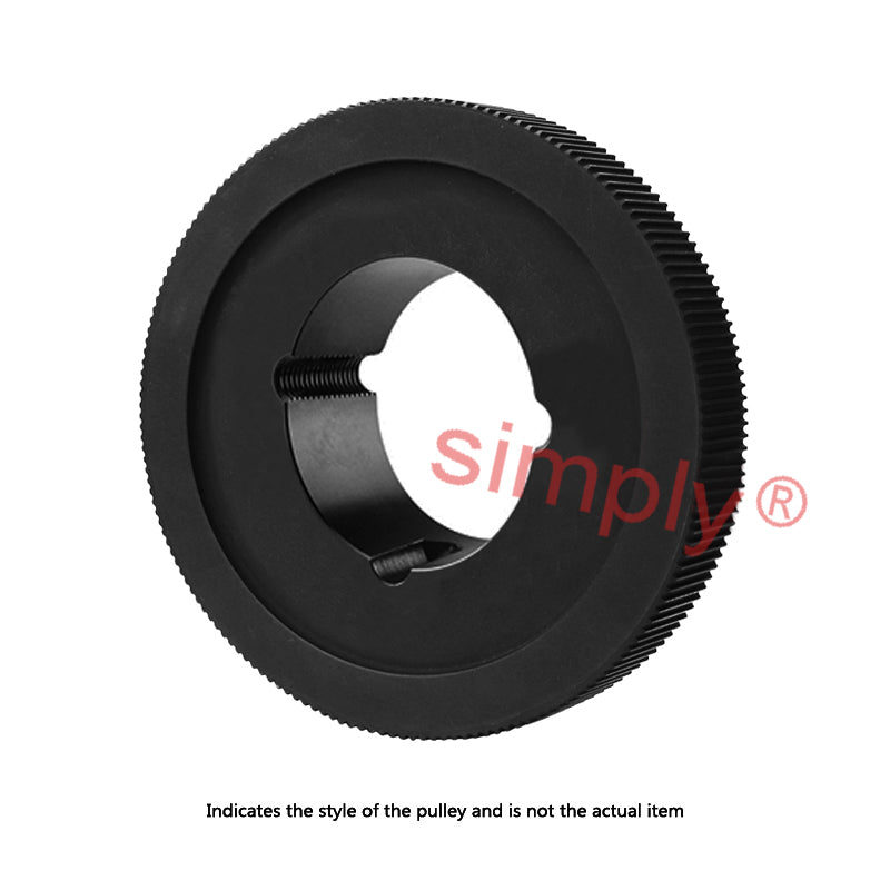 PC14M-64S-68 - 14mm Pitch 64 Tooth Polychain and Synchrochain Steel Taper Bore Timing Belt Pulley for 68mm Wide Belts