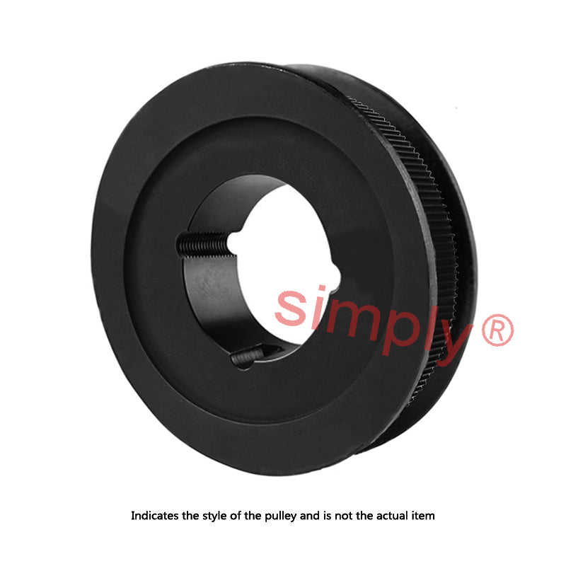 PC14M-34S-37 - 14mm Pitch 34 Tooth Polychain and Synchrochain Steel Taper Bore Timing Belt Pulley for 37mm Wide Belts