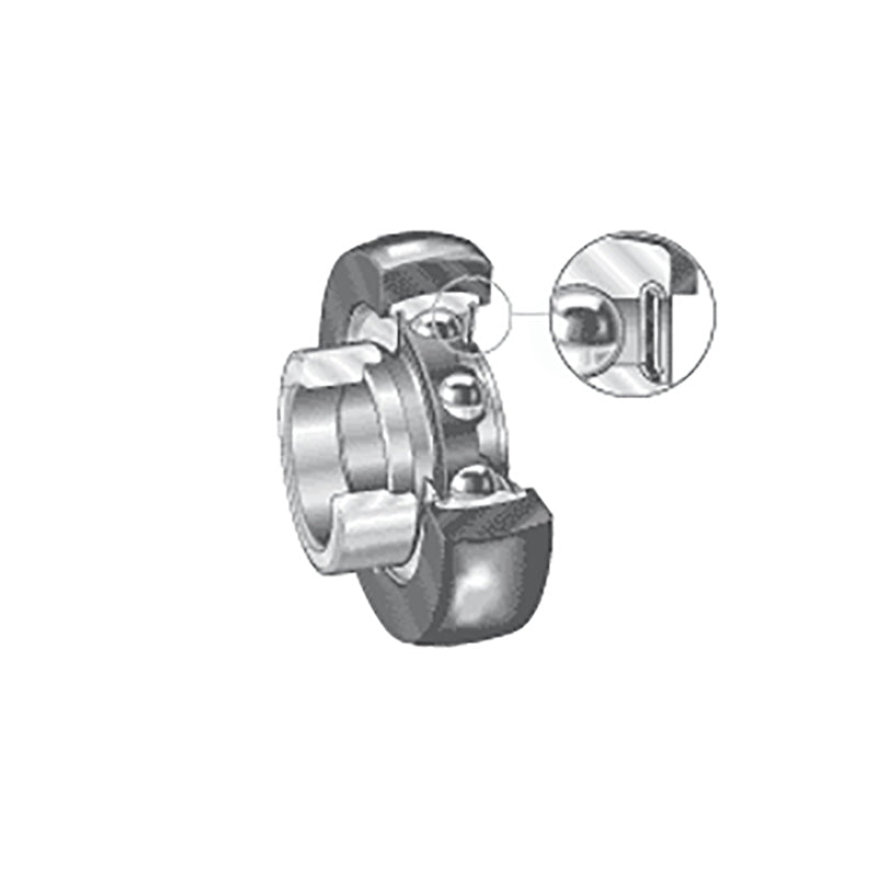 INA RABRB30/72XLFA106 Metric Bearing Insert with Rubber Interliner and P Seals and Eccentric Collar 30x72.2x38.2mm