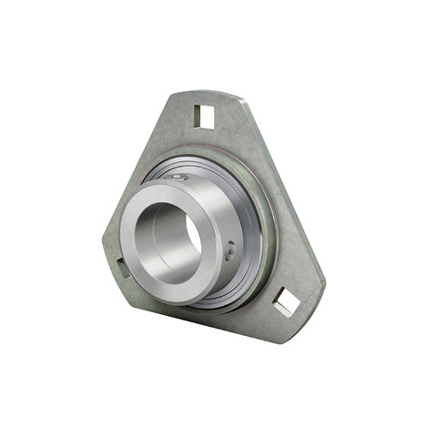 INA RATRY35XL Three Bolt Sheet Steel Triangle Housing with Grub Screw Insert 35mm Bore