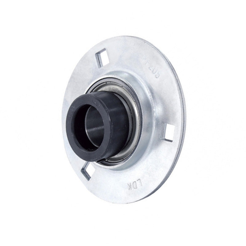 SAPF207-22 Round 3 Bolt Pressed Steel Bearing Housing with 1-3/8 inch Collar Insert