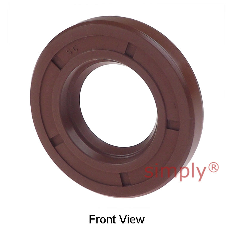 0.5x1x0.25 inch FKM Rubber Imperial Single Lip Rotary Shaft Oil Seal with Garter Spring