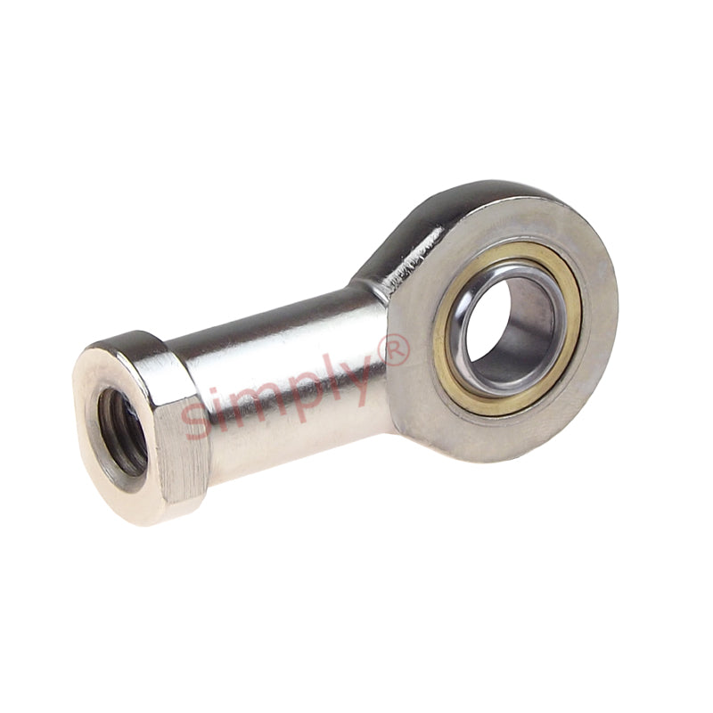 Codex SIL15C Left Hand Steel / PTFE Sintered Bronze Lined Plain Female Rod End M14 Thread