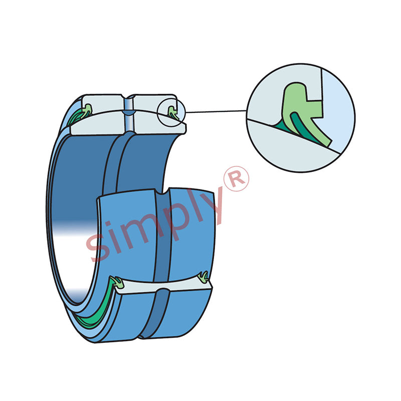 SKF GE240ES2RS Double Sealed Spherical Plain Bearing 240x340x100x140mm