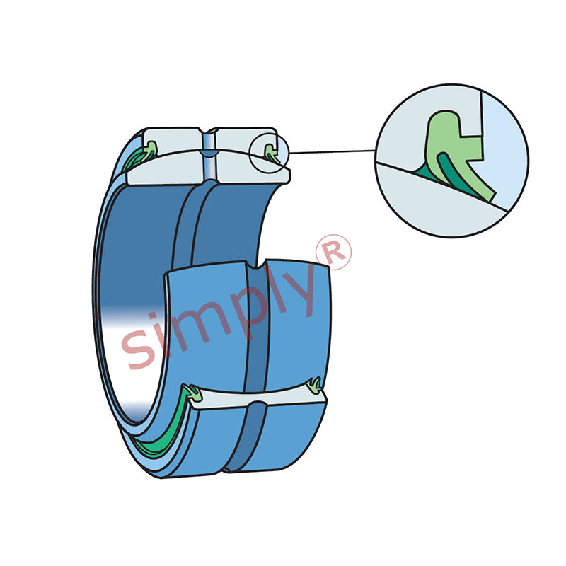 SKF GEZ600ES2RS Double Seal Spherical Plain Bearing 152.4x222.25x120.65x104.78mm