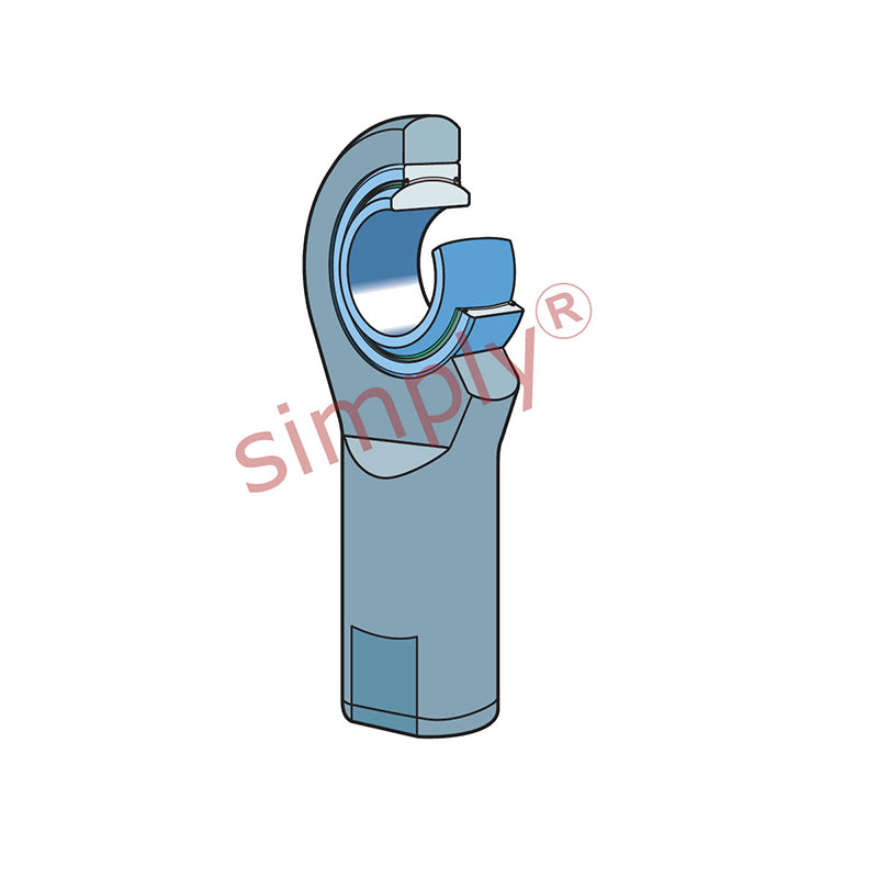 SKF SI40TXE2LS Right Hand Steel / PTFE Fabric Lined Plain Female Rod End M42x3 Thread