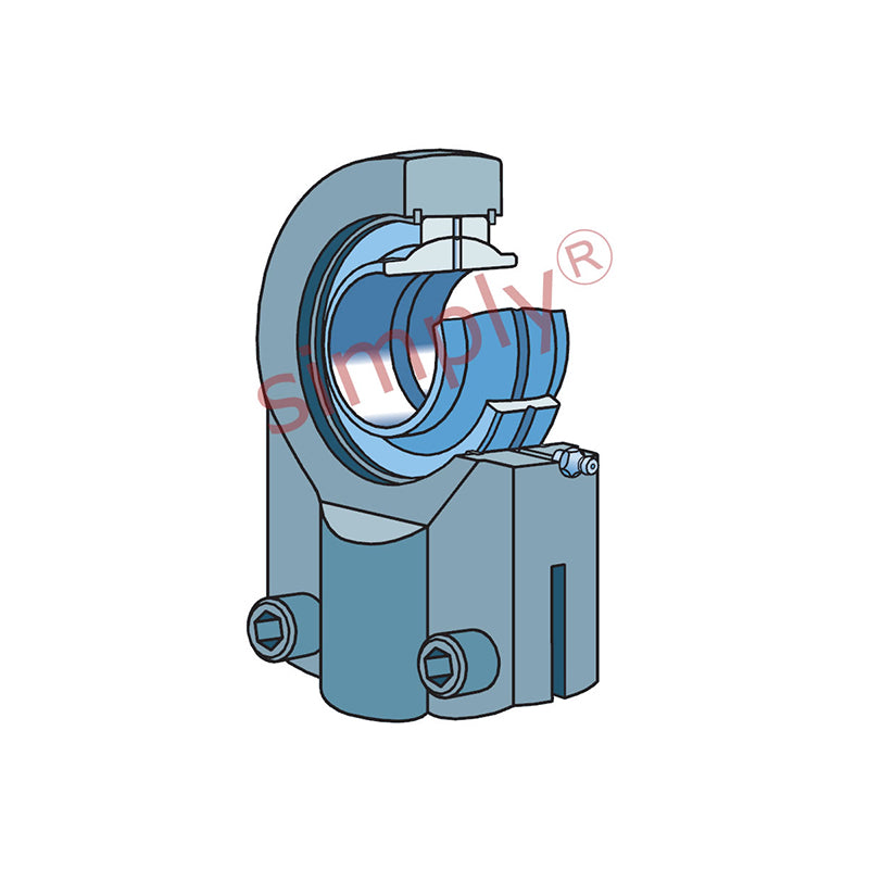 SKF SIQG50ES Right Hand Steel / Steel Clamp Type Female Rod End M42x2 Thread