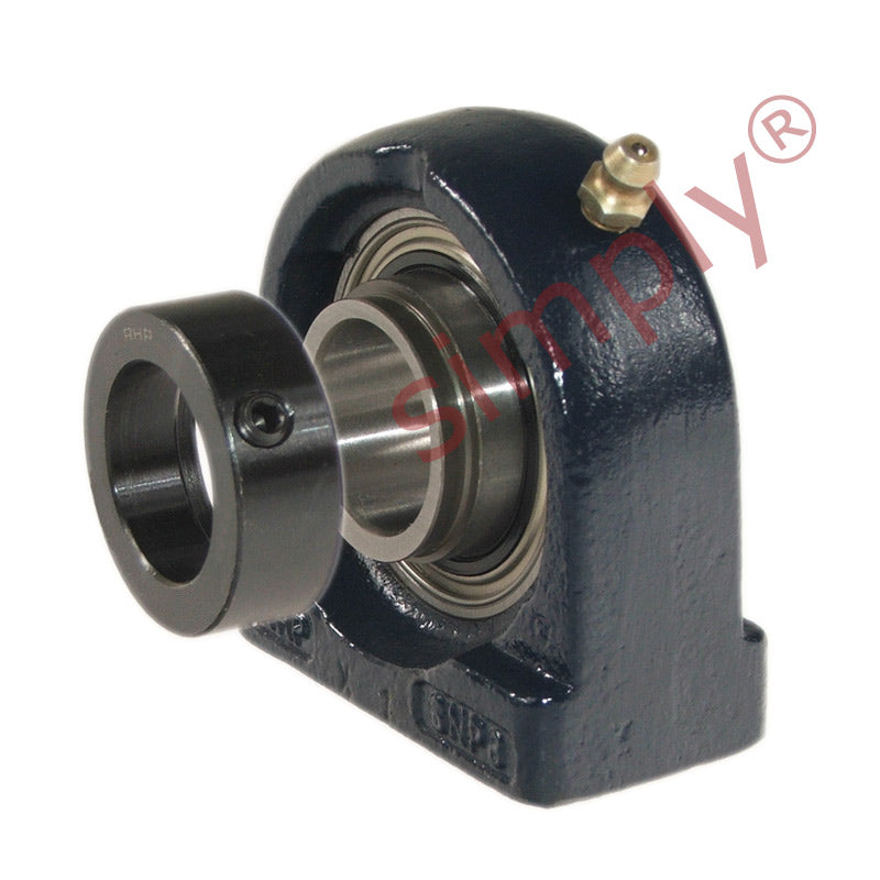 RHP SNP2DEC Threaded Base Small Footprint Pillow / Plummer Block and 2 inch Bore Full Width Collar Insert