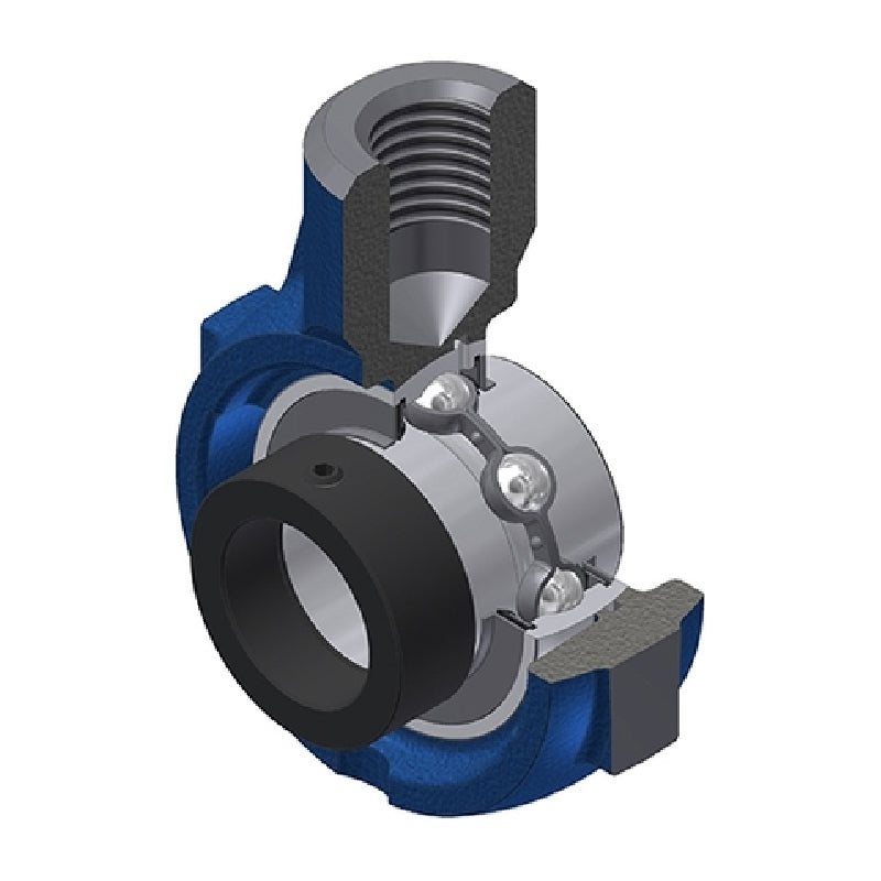 SNR EXEHE208 Metric Cast Iron Hanger Bearing Unit with Eccentric Collar Insert 40mm Bore - Allow 2-3 Days