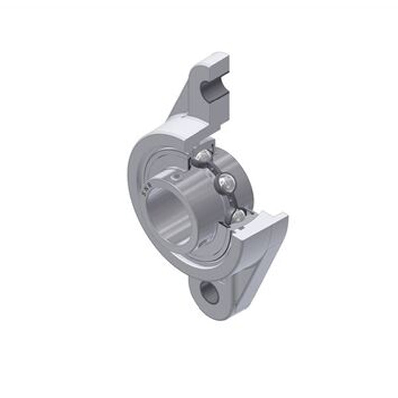 SNR MUCNFL207-22 Imperial Thermoplastic Two Bolt Oval Flanged Bracket Housing Unit with 1-3/8 inch Bore Insert - Allow 2-3 Days