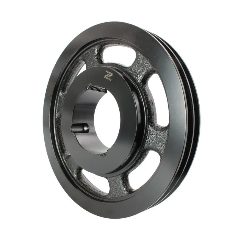 355X2SPZ 355mm Pitch Diameter SPZ Section Tapered Locking Bush Type Pulley with 2 Grooves (Bush not Incl.)