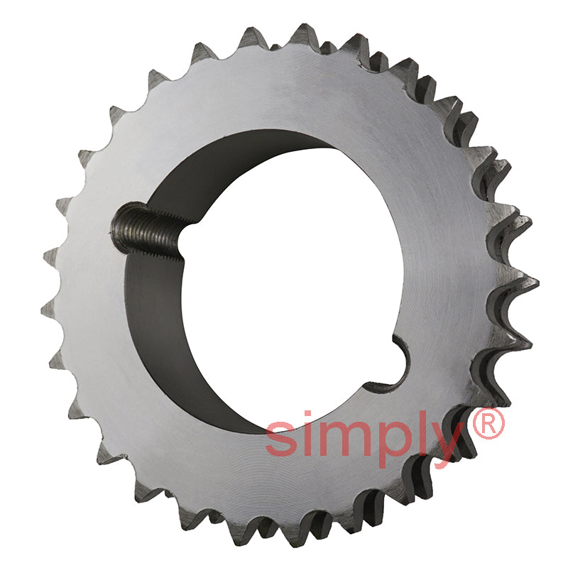 27 Tooth 08B Duplex Sprocket Tapered Locking Bush Type for 1/2 inch Pitch Chain (Bush not Incl.)