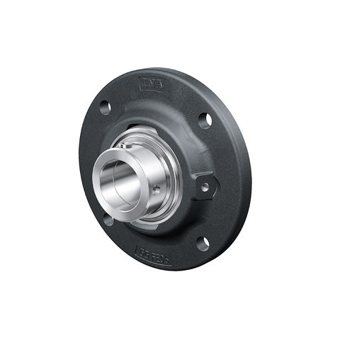 INA TME75XL Four Bolt Cast Iron Round Housing with Eccentric Collar Insert 75mm Bore