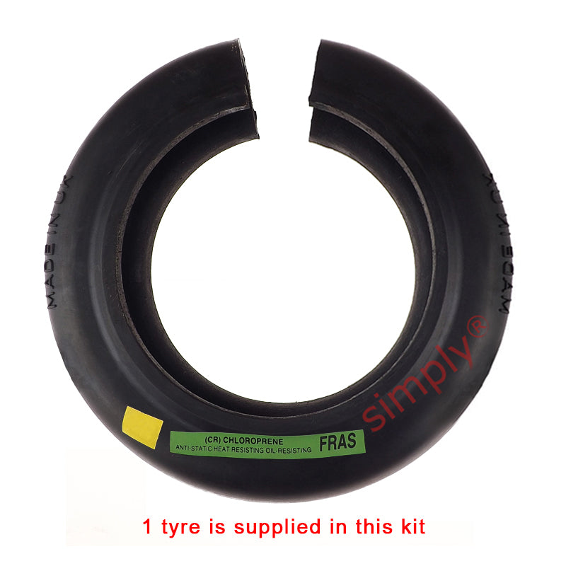 Major Branded F90H/F90H Outer Facing Taper Bores Type Tyre Drive Coupling Assembly with Fire Resistant Antistatic (F.R.A.S) Tyre