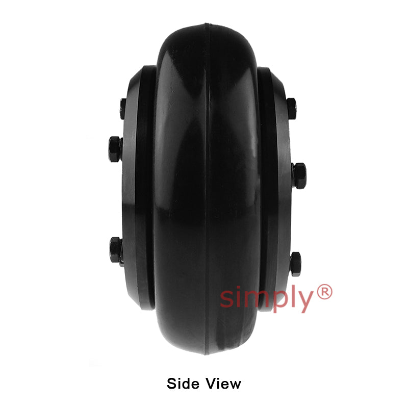 Major Branded F100H/F100F Inner/Outer Facing Taper Bores Type Tyre Drive Coupling Assembly with Natural Rubber Tyre