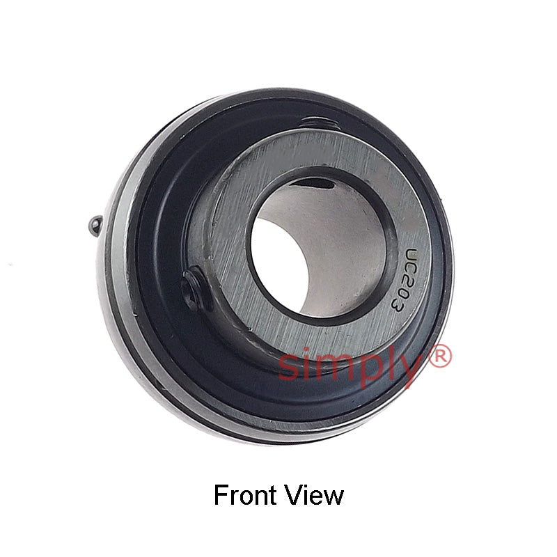 UC203 Metric Bearing Insert with 17mm Bore 47mm Outside Dia