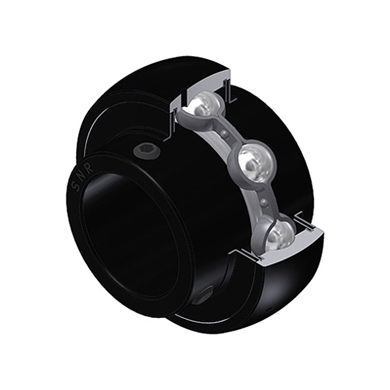 SNR UC214-43G2T20 Imperial Full Width Spherical Outer High Temp Bearing Insert 2-11/16 inch Bore 125mm Outside Diameter with Grub Screws - Allow 2-3 Days