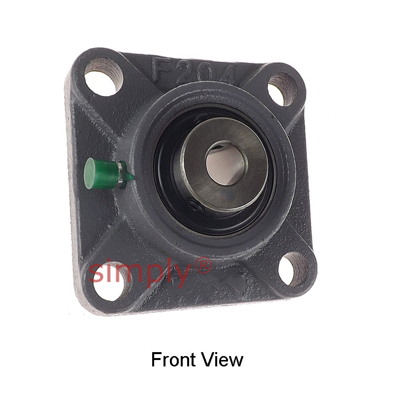 UCF201-8 Imperial Four Bolt Square Cast Iron Flange Housing with 1/2 inch Bore Insert