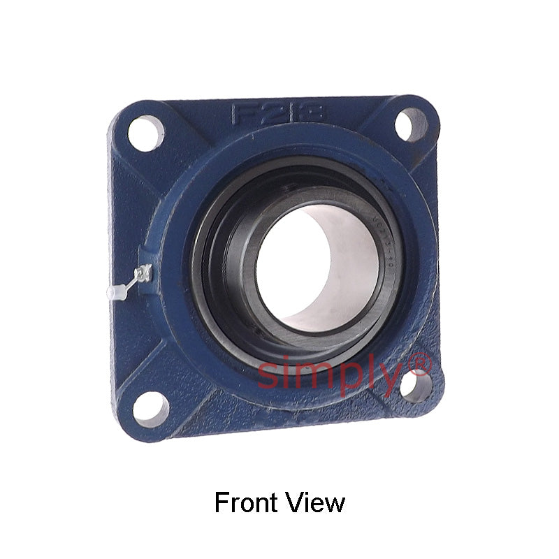 UCF213-40 Imperial Four Bolt Square Cast Iron Flange Housing with 2-1/2 inch Bore Insert