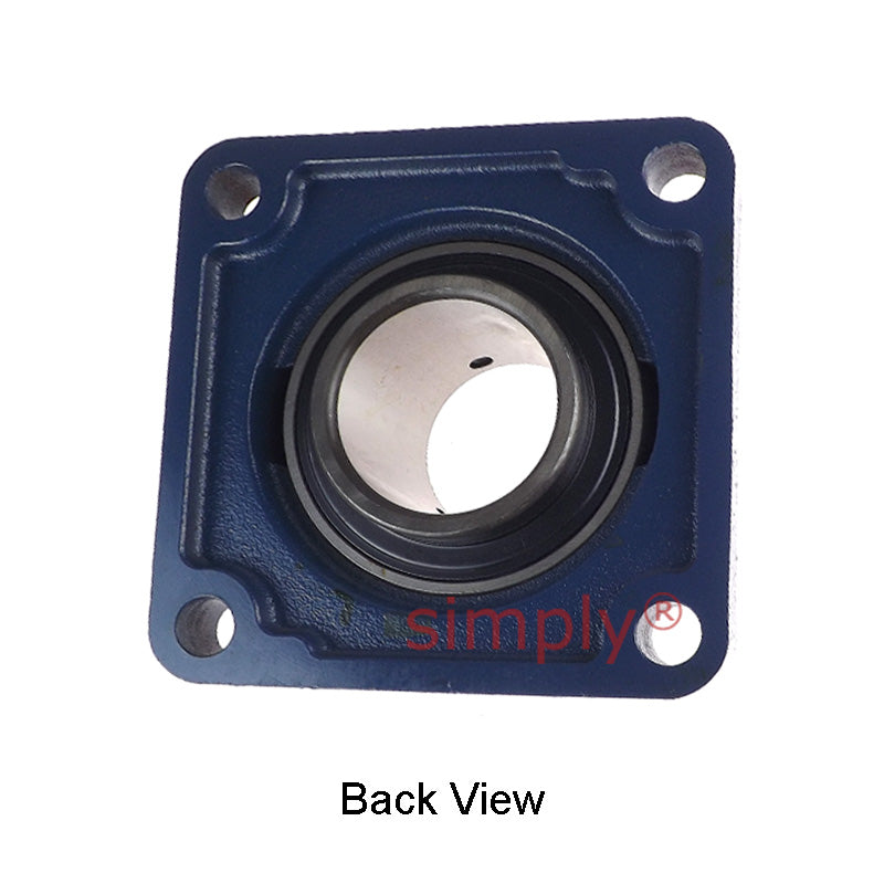 UCF217 Metric Four Bolt Square Cast Iron Flange Housing with 85mm Bore Insert