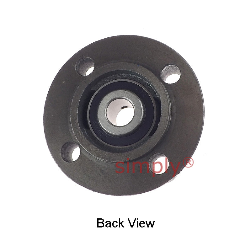 UCFC203 Metric Four Bolt Cast Iron Round Flanged Housing with 17mm Insert
