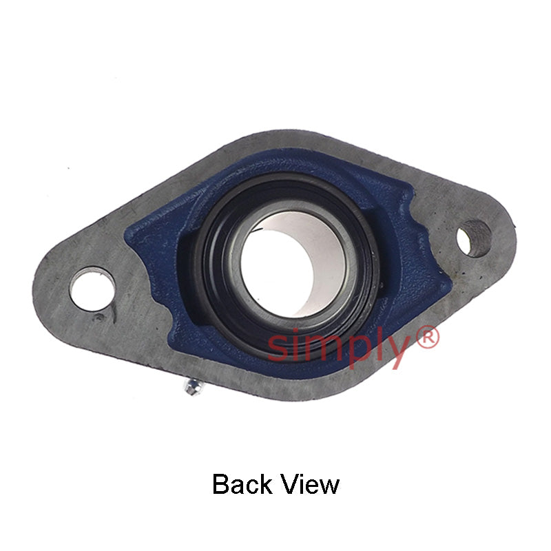 UCFL206-20 Imperial Two Bolt Oval Cast Iron Flange Housing with 1-1/4 inch Bore Insert