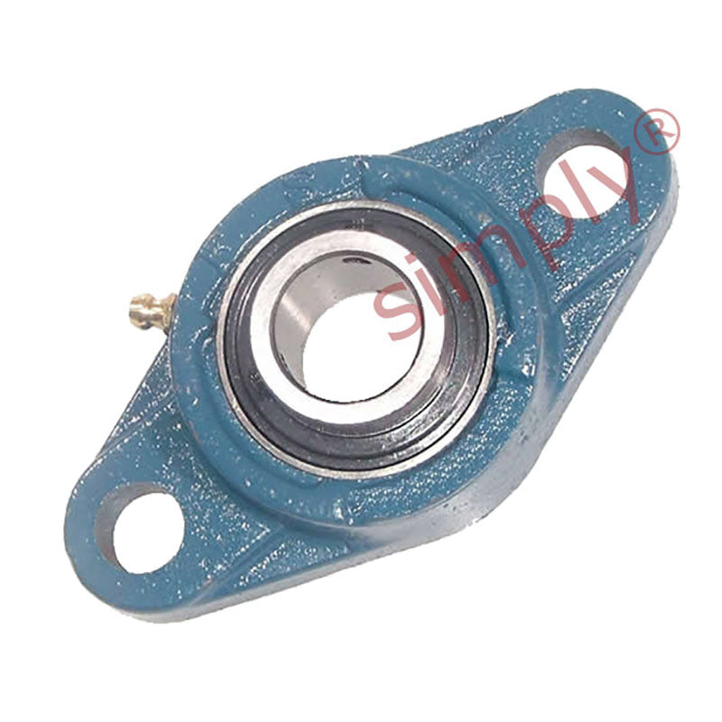 UCFL218-56 Imperial Two Bolt Oval Cast Iron Flange Housing with 3-1/2 inch Bore Insert