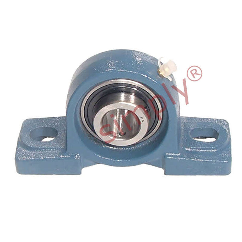 UCP309 Metric Two Bolt Cast Iron Plummer / Pillow Housing with 45mm Bore Insert