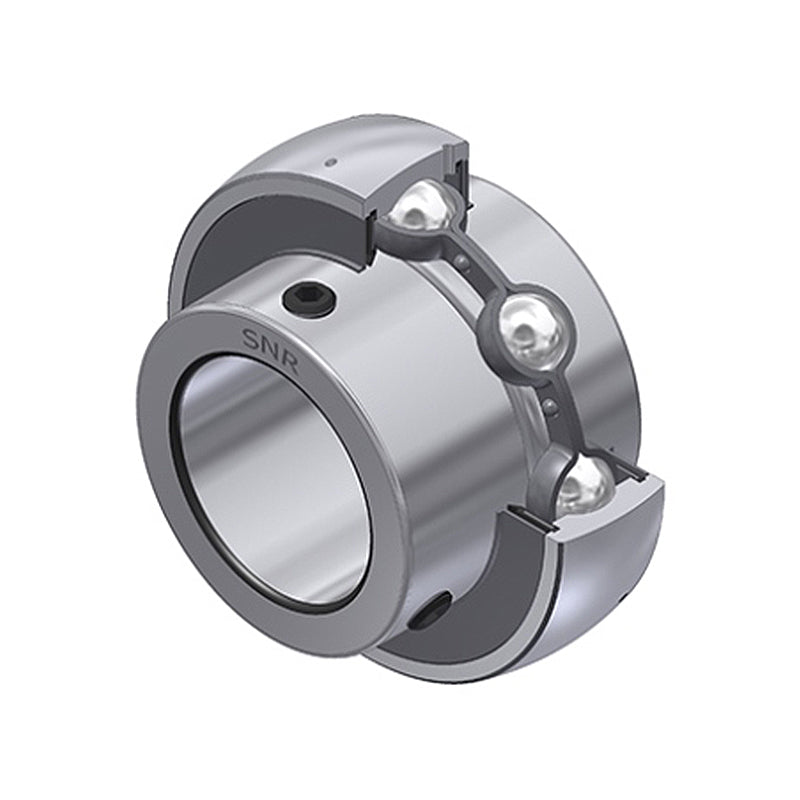 SNR UCX10G2 Metric Full Width Spherical Outer Bearing Insert 50mm Bore 100mm Outside Diameter with Grub Screws
