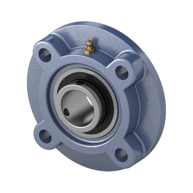 UKFC211/H2311 Metric Four Bolt Cast Iron Round Flanged Housing Insert and Adaptor Sleeve Fits 50mm Shaft