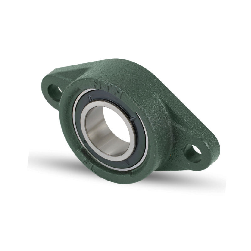 UKFL206 Metric Two Bolt Oval Cast Iron Flange Housing with 30mm Tapered Bore Insert (Requires Adaptor Sleeve - Sold Seperately)